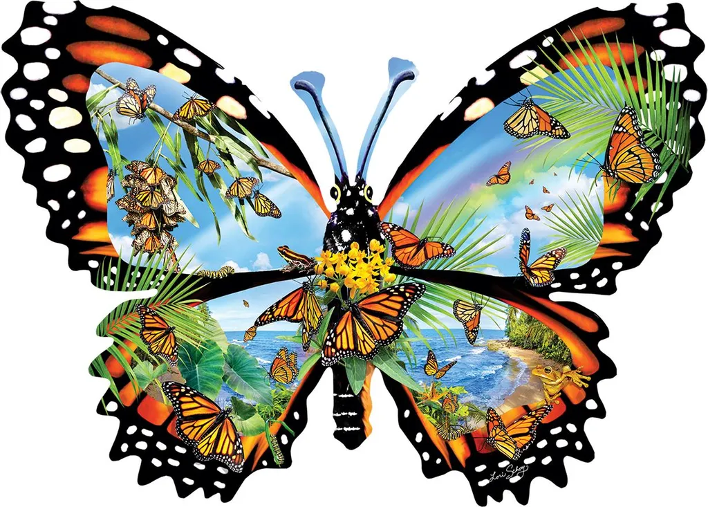 Puzzle 1000 pièces Ode to the Monarch par SunsOut en carton recyclé