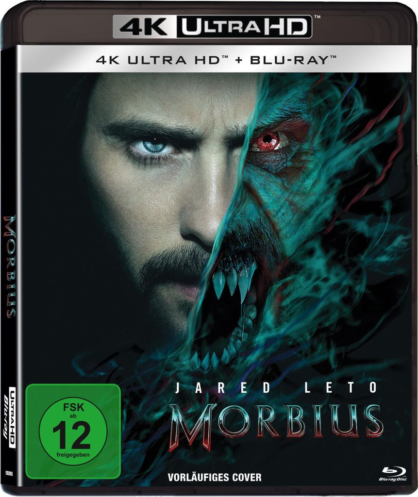 PLAION Morbius (4K-UHD+Blu-ray), Film, Blu-ray, Deutsch, Englisch, Französisch, Türkisch, 104 min, Morbius, Abenteuer