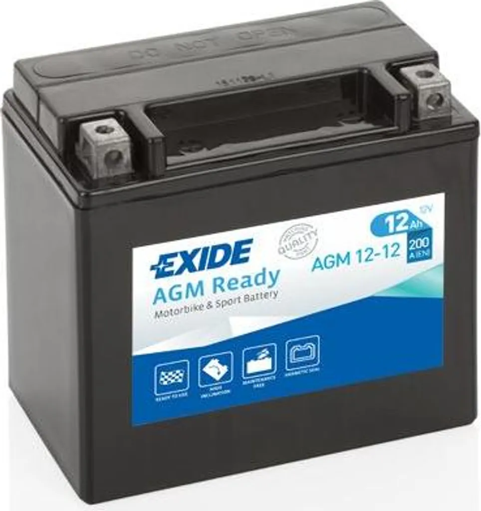 EXIDE AGM12-12 Batteria di avviamento AGM OE compatibile con I3