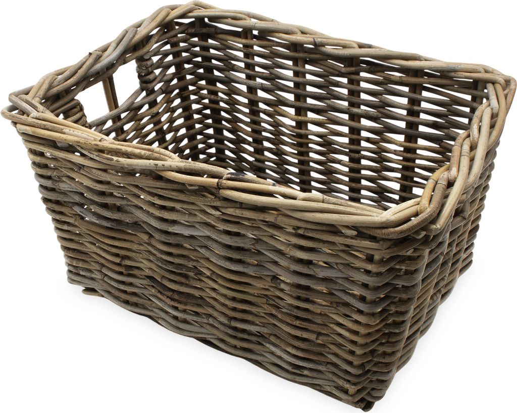 Rotin Panier de Rangement avec Intervention - ca. 44x33x25 Image du produit 