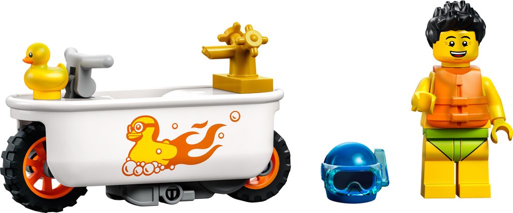LEGO 60333 City Stuntz Badewannen-Stuntbike, Set mit Produktbild 7