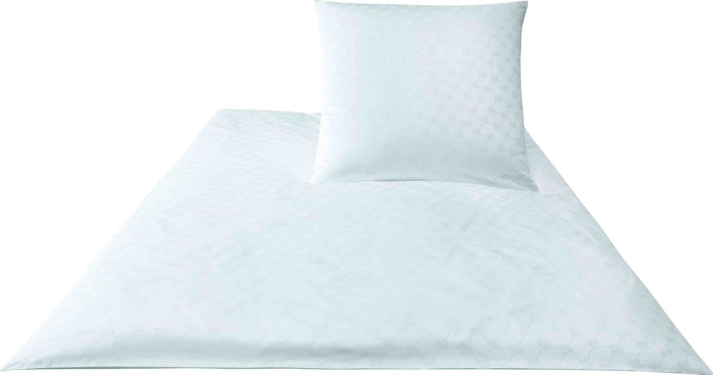 JOOP! Bettwäsche Mako-Satin Cornflower 4020 Farbe weiss Größe 155x200cm + 80x80 cm