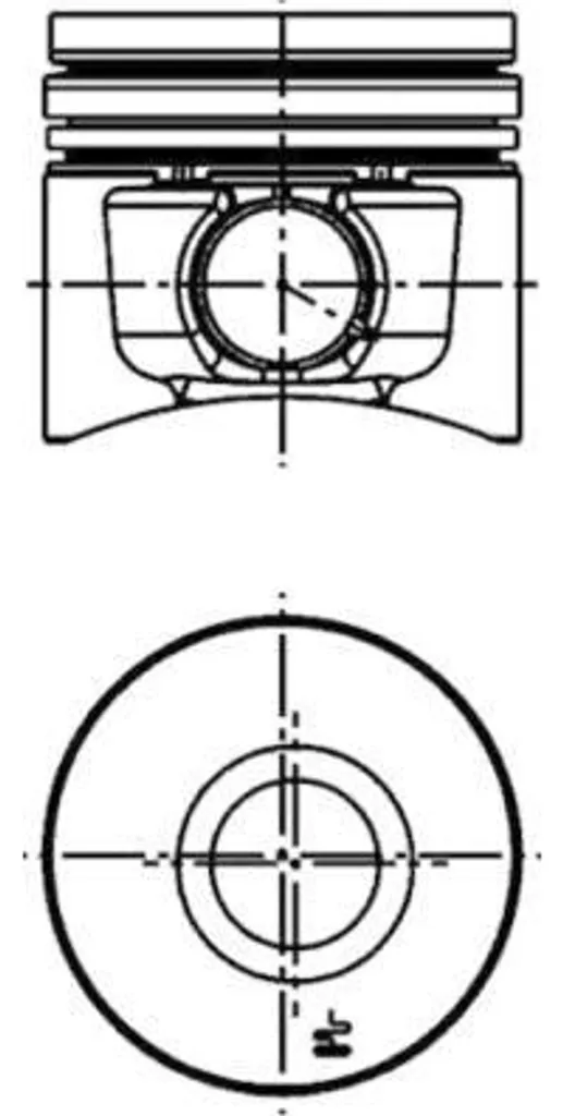 Piston KOLBENSCHMIDT 40101600 pour Moteur Diesel Caddy et Expert OE