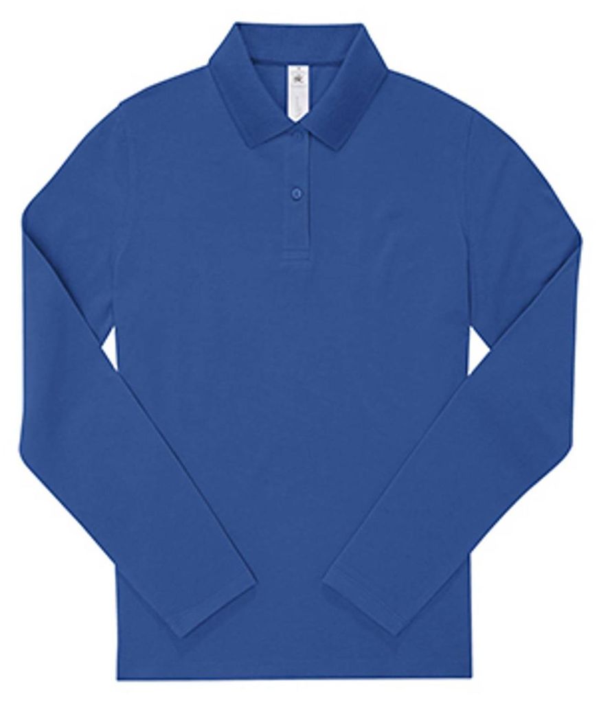 B&C - "My Polo" Hemd für Damen Langärmlig LT2695 (XXL) (Königsblau)