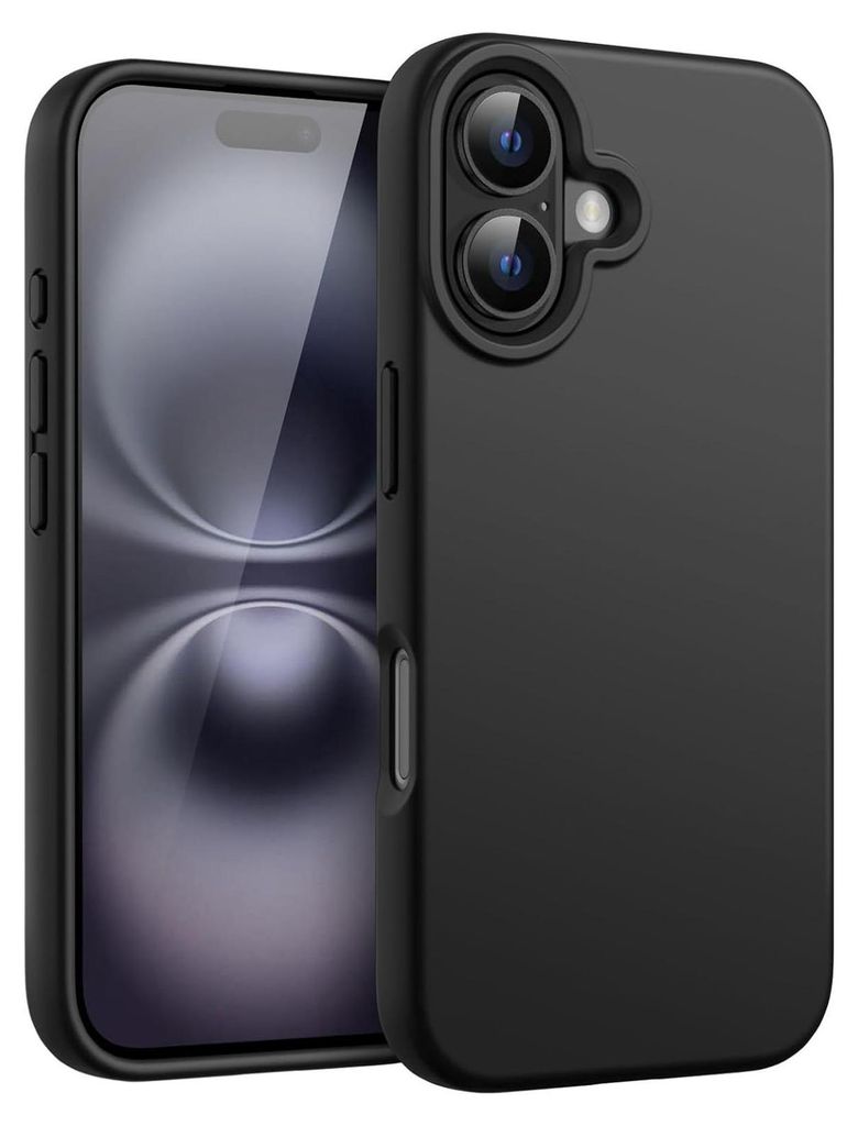 Silikon Hülle für Apple iPhone 17 Schutzhülle Matt Schwarz Produktbild 