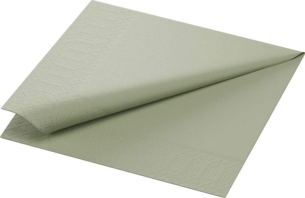 1000x DUNI Tissue-Serviette 33 x 33 cm Pistaziengrün 3-lagig