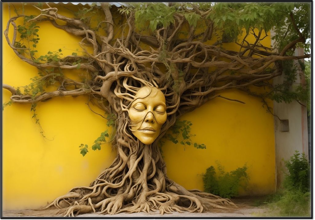 Wallario Wandbild Mutter Natur, Größe: 70,30 x 100,30 cm, Produktbild 