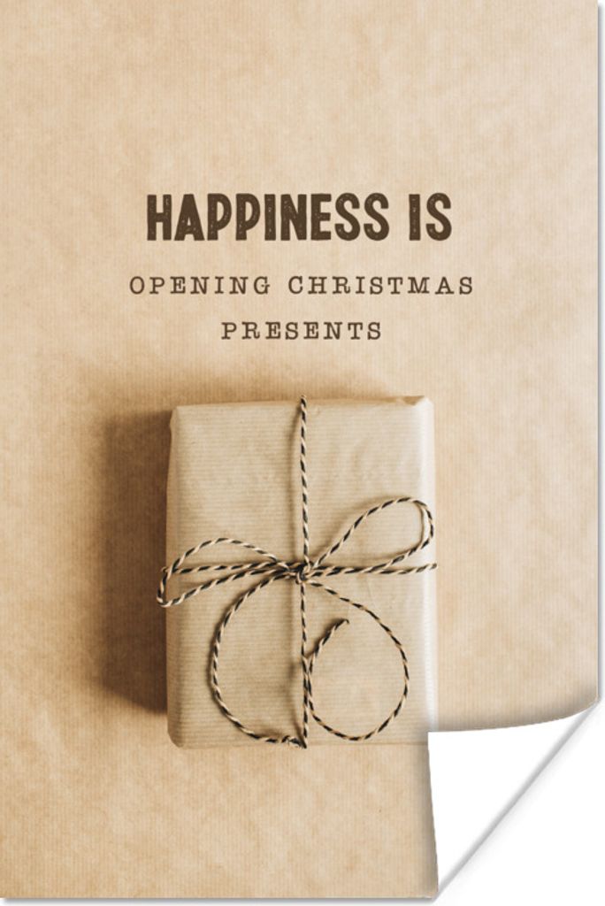 MuchoWow Poster Weihnachten - Geschenk - Zitat 20x30 cm - Papierdruck