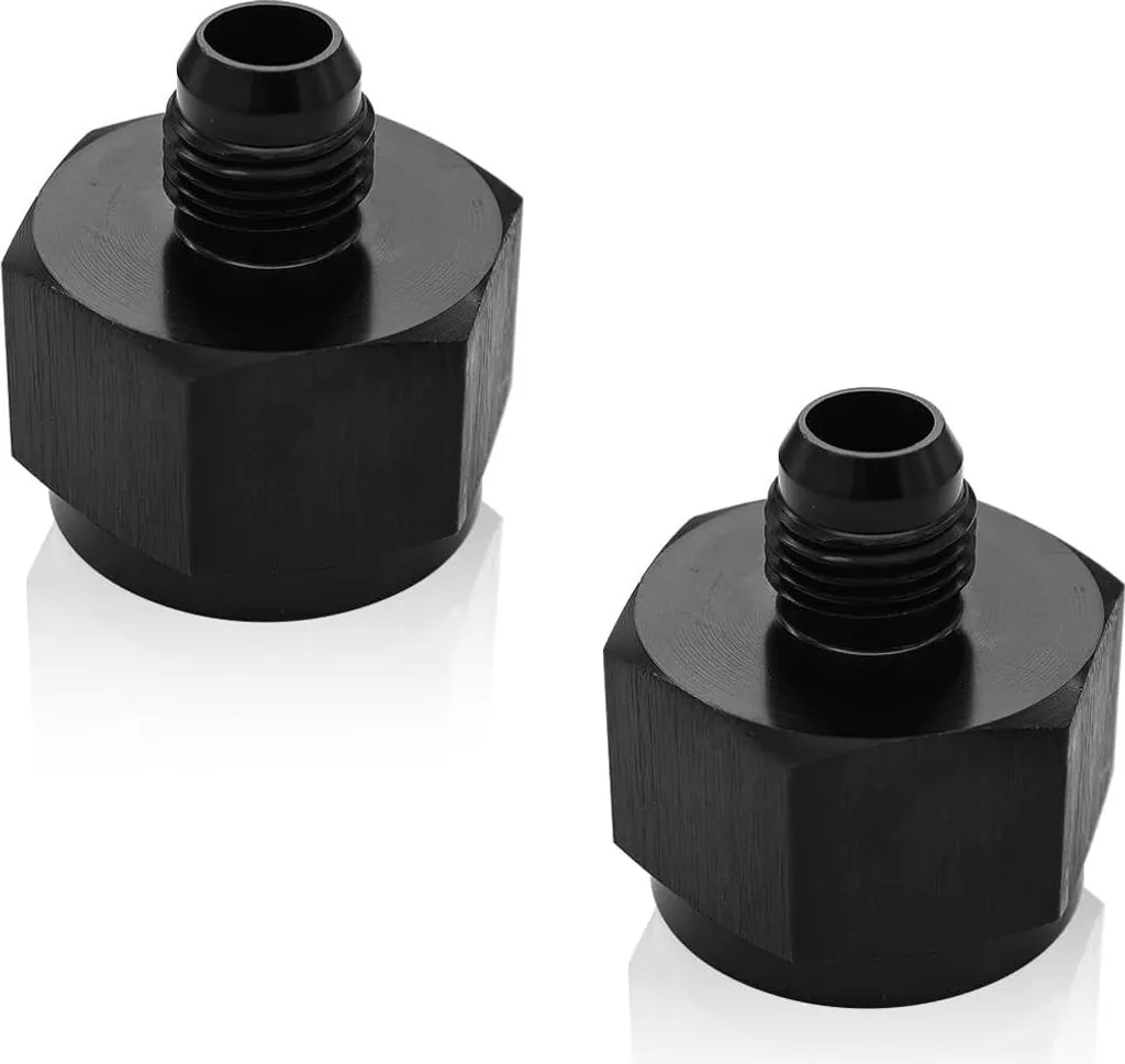 Raccord anti-fuite pour conduite carburant AN10 vers AN6 alu - Lot de 2