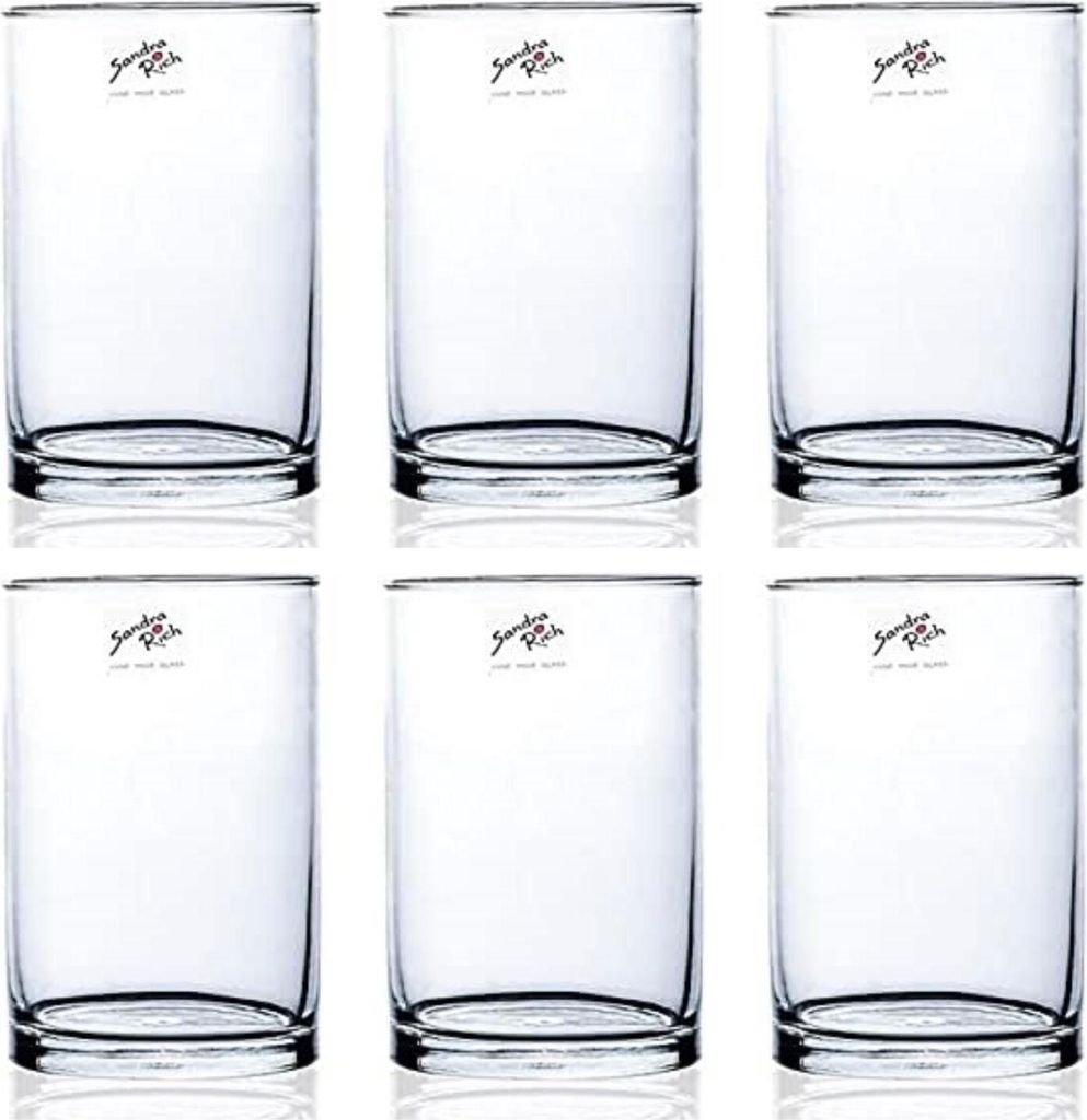 6er Set Glasvasen Dekogläser CYLI Zylinderform H. 15cm D. Produktbild 