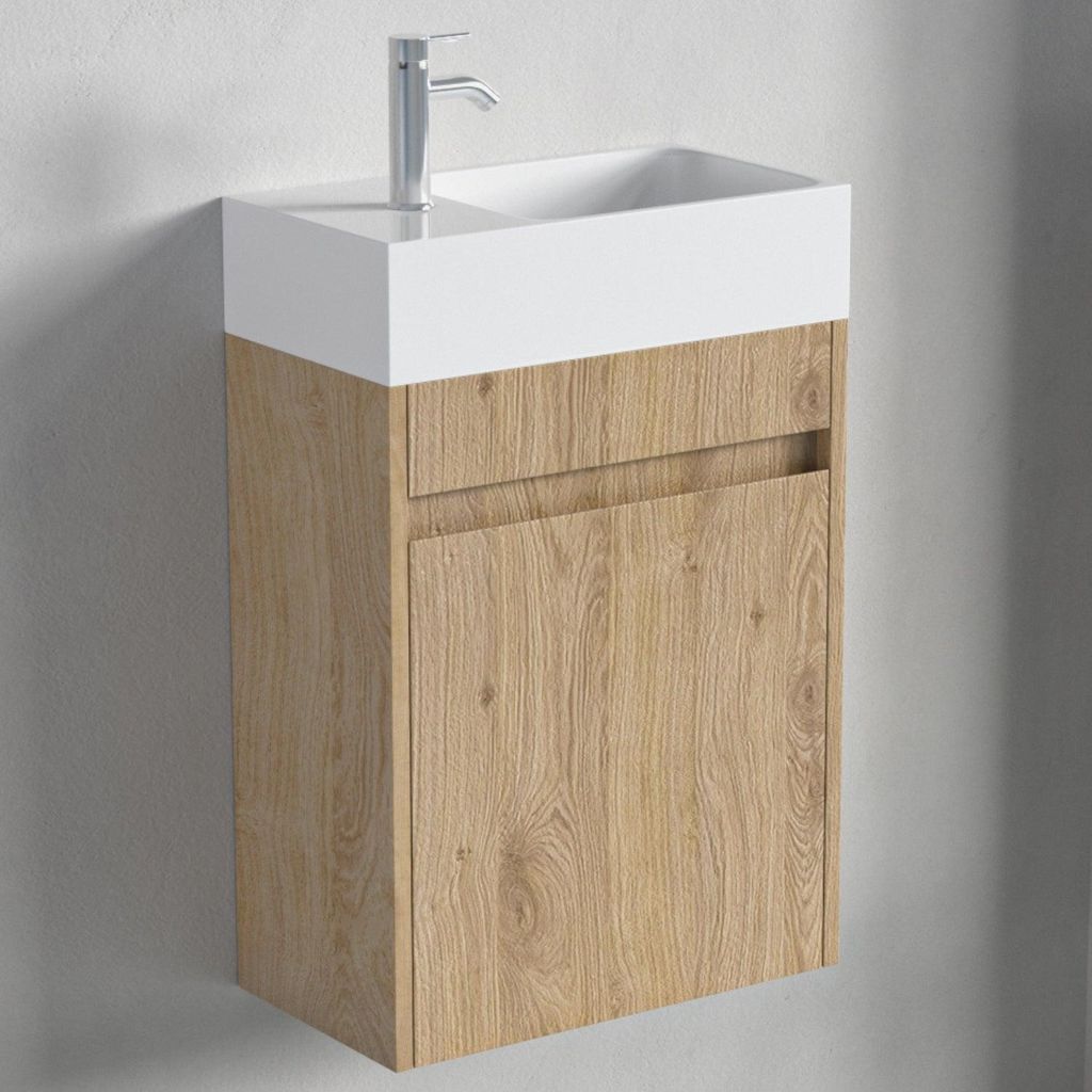 LOMAZOO Toilettenmöbel helles Eichenholz - Wc Möbel - 40x22x60 - IBIZA