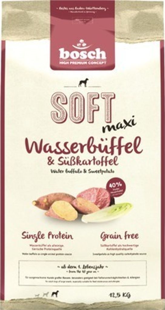 bosch Tiernahrung SOFT Maxi Wasserbüffel & Süßkartoffel Produktbild 
