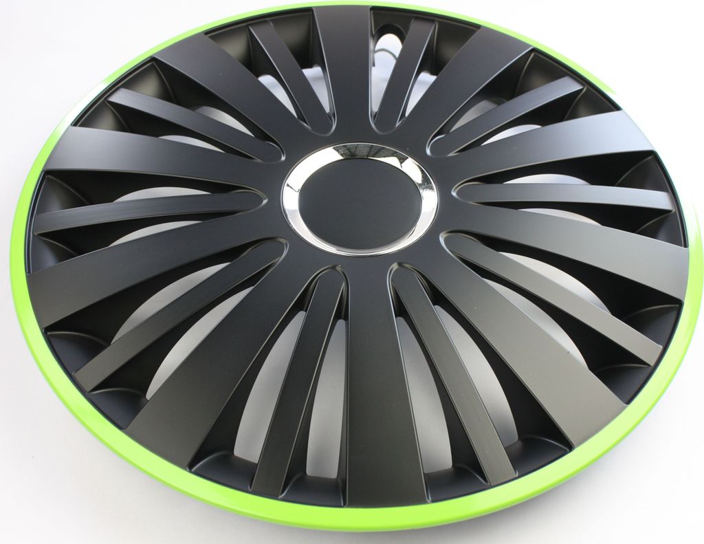 SET Radkappen Radzierblenden 4er Satz 15 Falcon green-black Produktbild 