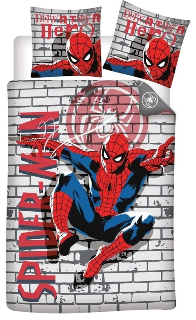 Marvel Spiderman poliBaumwolle Bettbezug Bett 90cm Produktbild 