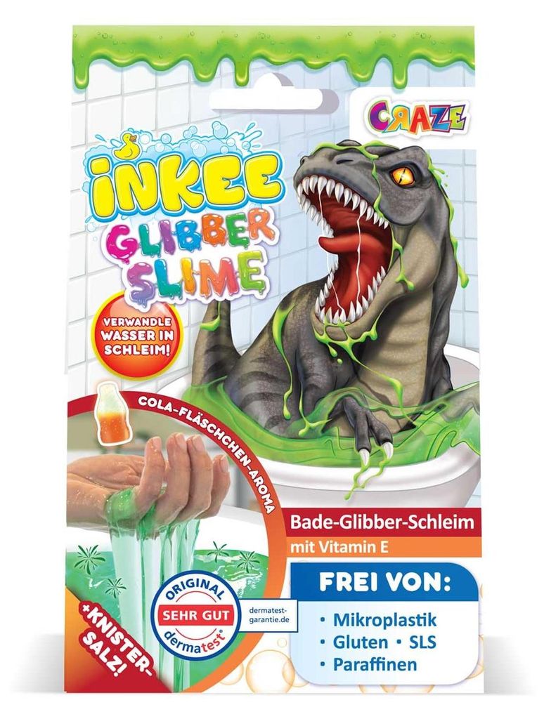CRAZE Glibber Slime, Sliz, 3 stuks, Groen Productafbeelding 