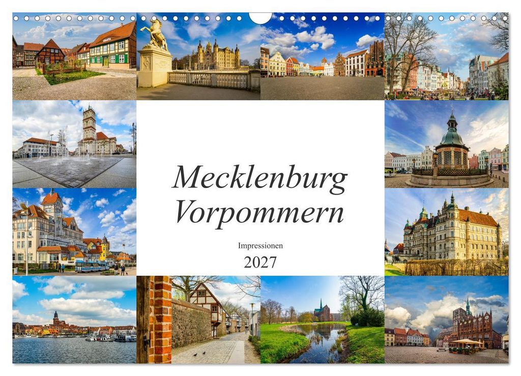 Mecklenburg Vorpommern Impressionen (Wandkalender 2027 DIN A3 quer), CALVENDO Monatskalender