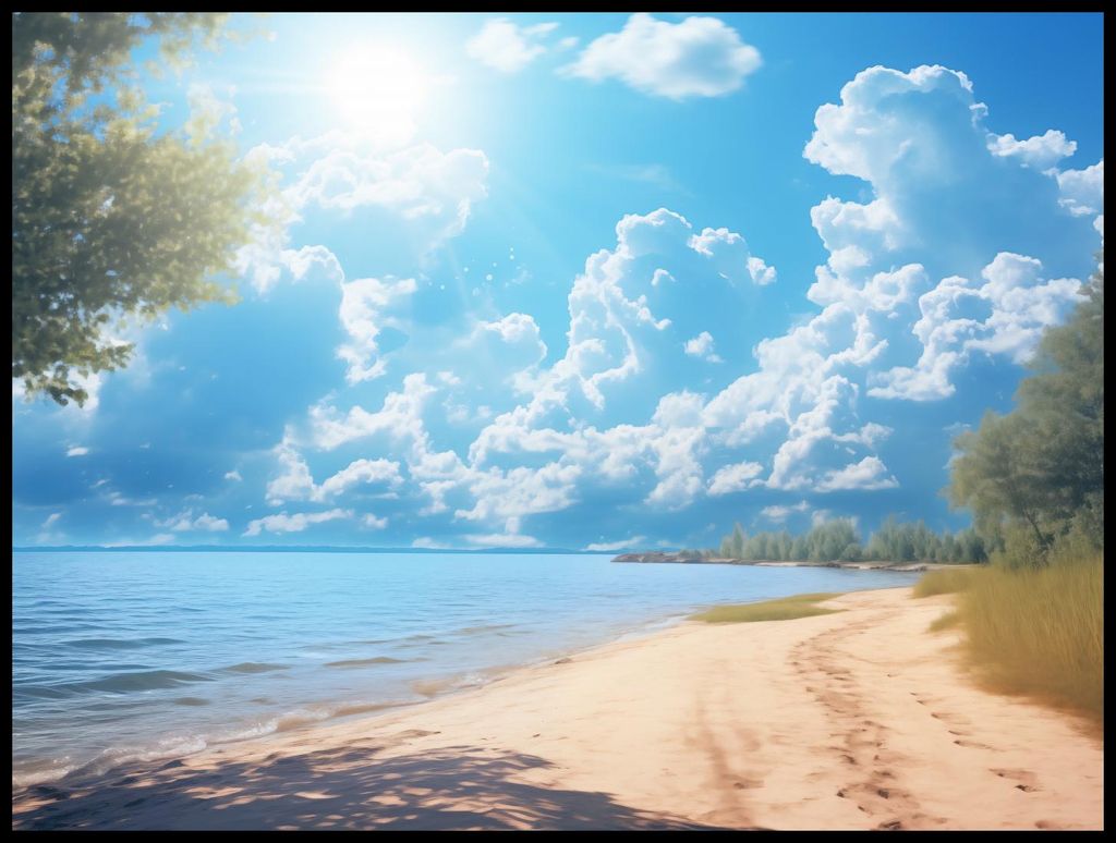 Plakat 100x75cm Sommerlicher Tag