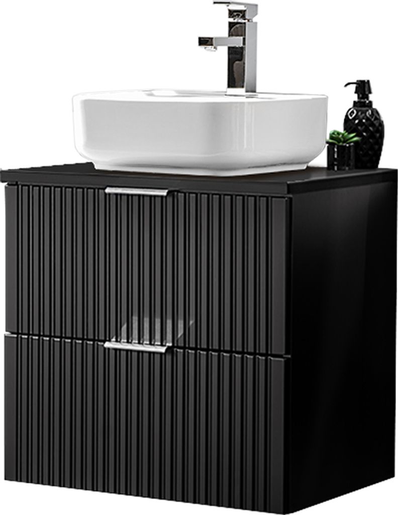 Badezimmer Waschtisch, 61 cm, mit Keramik Waschbecken, Produktbild 