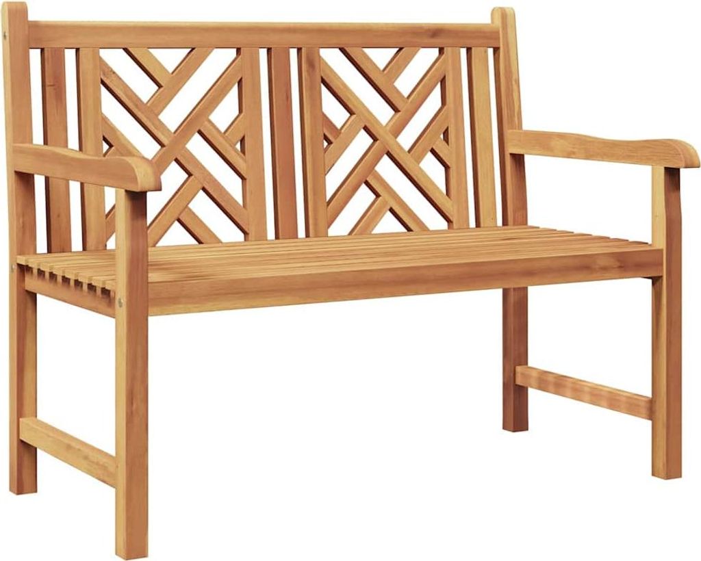 vidaXL Gartenbank 114 x 60 x 90 cm Massivholz Teak