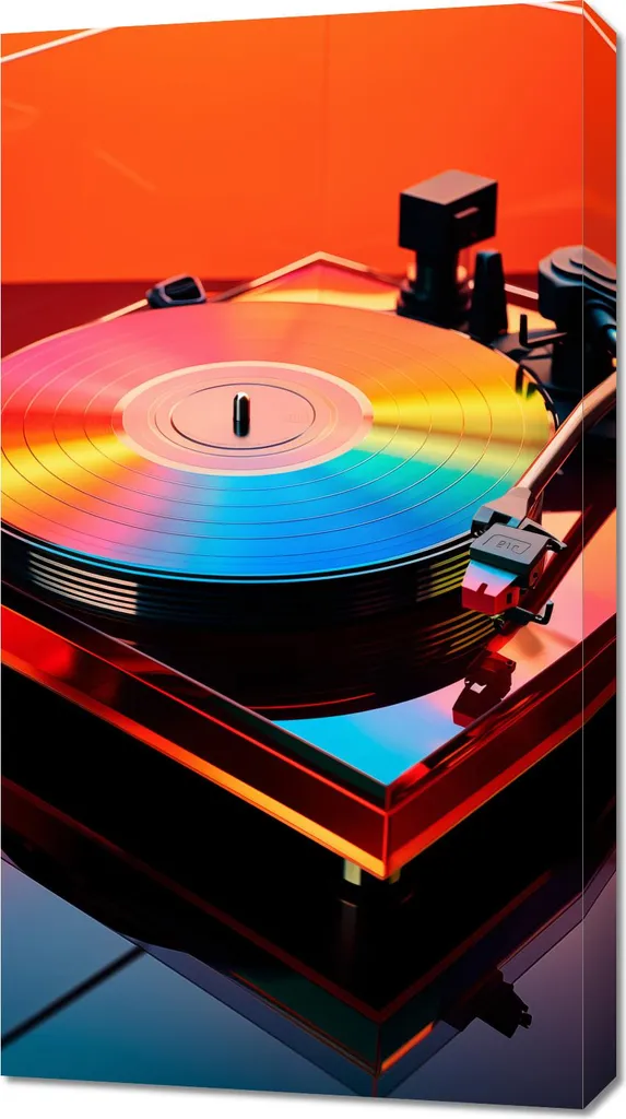 Affiche Vinyl-Vibrationen 50 x 90 cm - Impression Qualité Galerie