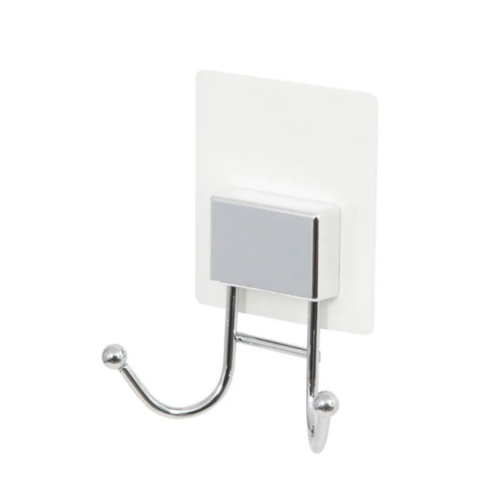 Crochet de suspension double Bestlock Magic 10,5x4,5x13 cm blanc - Compactor