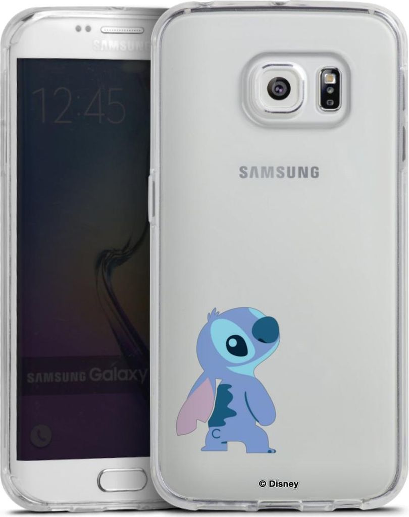 DeinDesign Handyhülle für Samsung Galaxy S6 Edge Silikon Hülle Case Smartphone Schutzhülle Disney Fanartikel Lilo & Stitch