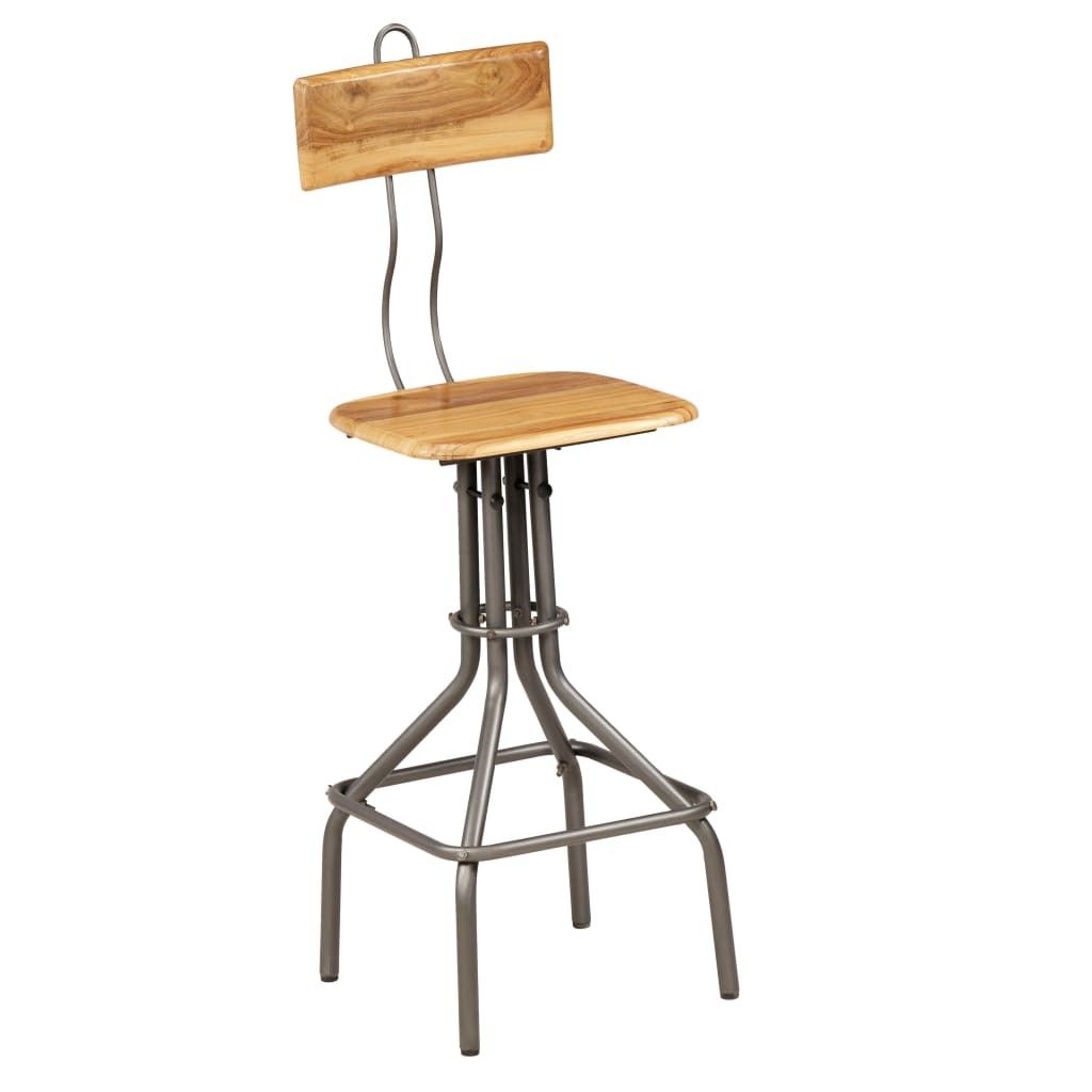 "WINTER SALE"2er Set Barhocker - Tresenhocker - Barstuhl - multifunktional& Moderne - Altholz Teak - Barstühle klassischem Design NEU8995317