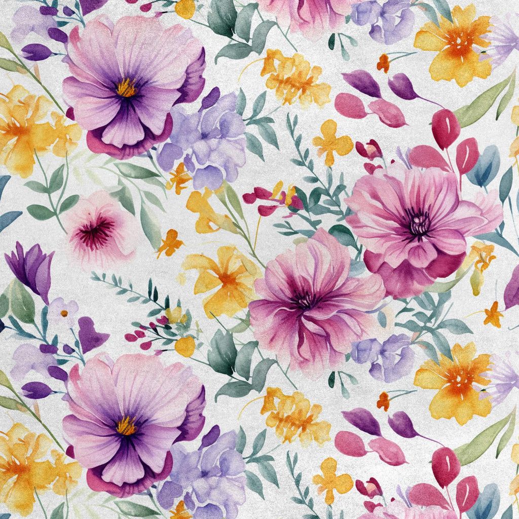 Royal Samt Stoff Polyester Zum Nähen - Motiv Blumen - RDX2783
