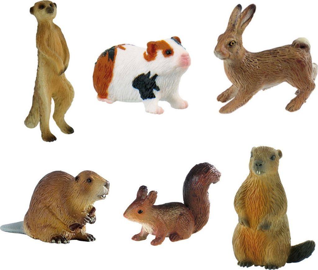 Waldtiere - 6-teiliges Spielfiguren Set