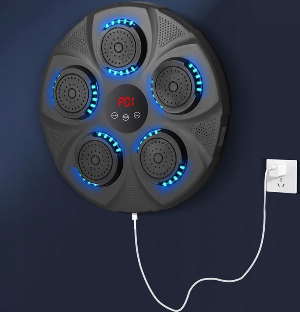 Bluetooth-Musik-Boxmaschine – Smartes Boxtraining Für Zuhause Mit LED-Lichtern & Verstellbarer Musik