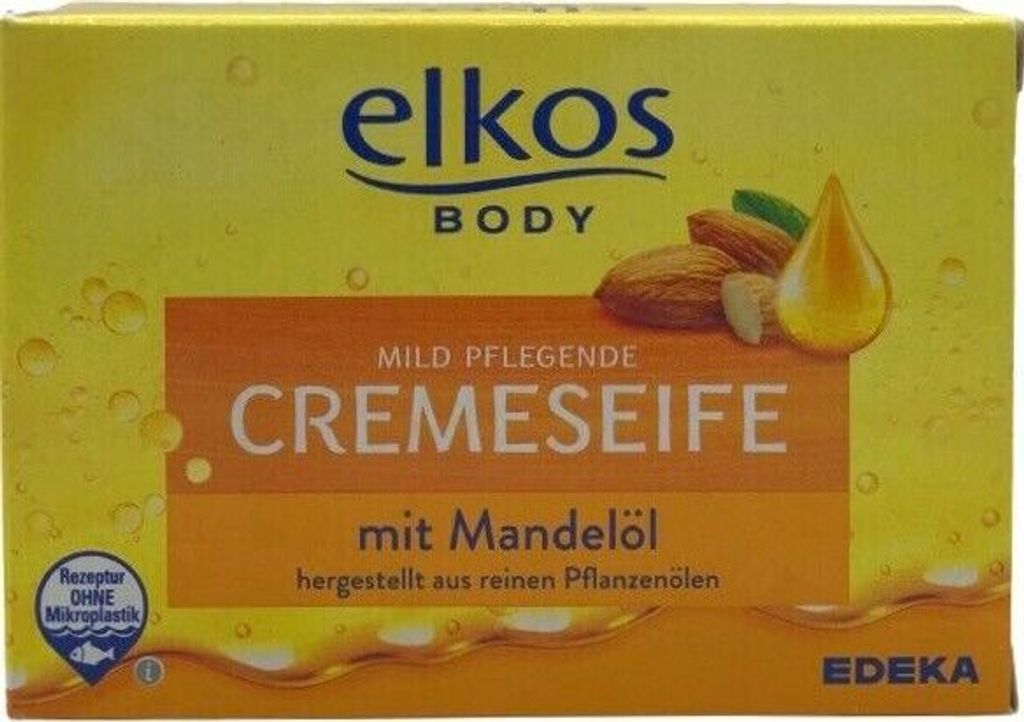 elkos BODY Mild Pflegende Cremeseife mit Mandelöl 150 g
