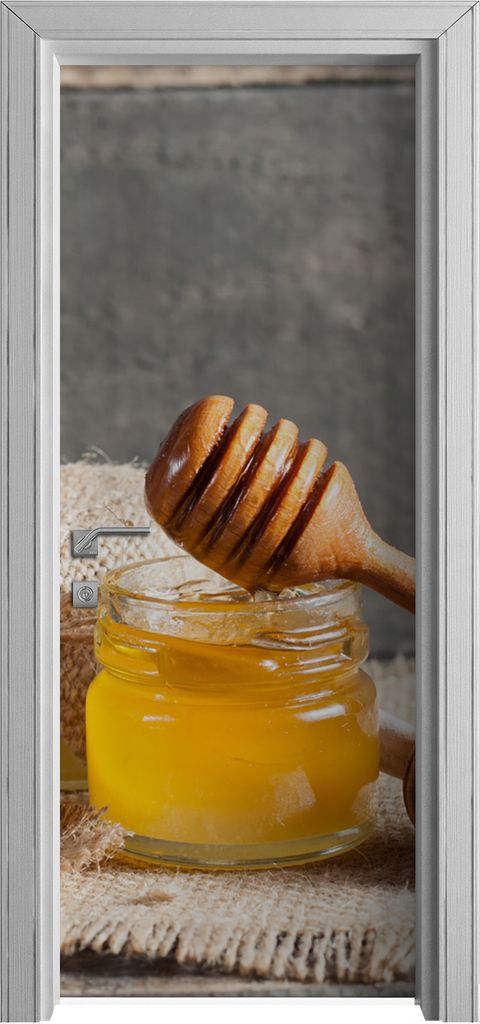 Tür Selbstklebende 80x210 cm Türfolie Türtapete Klebefolie - Tropfender Honig
