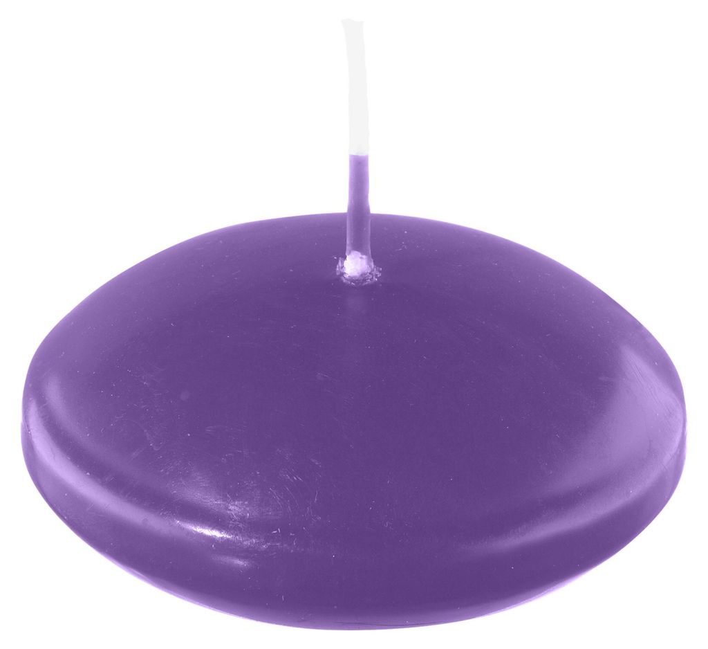 Schwimmkerzen Lila 32 x Ø 80 mm, 8 Stück