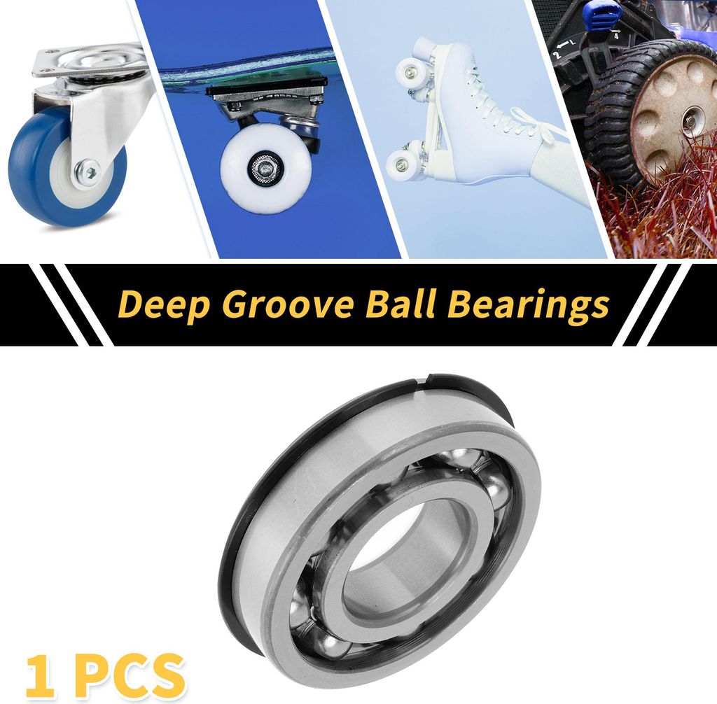 6308NR Rillenkugellager 40x90x23mm P6 Offene Art Geschmierte Lager 1 Stk Auto Roller Skateboard Rad Universal Silber Ton