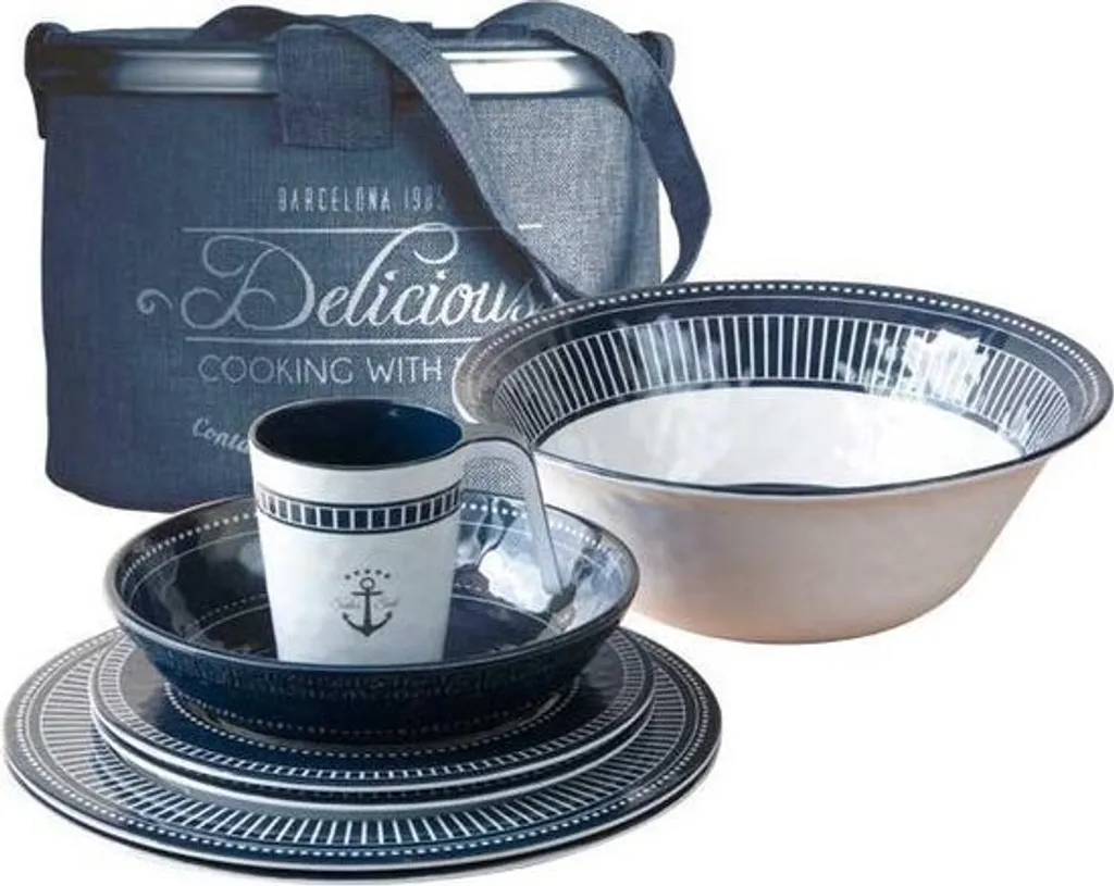 Panier pique-nique Sailor Soul 13 pièces - Set complet pour le bateau