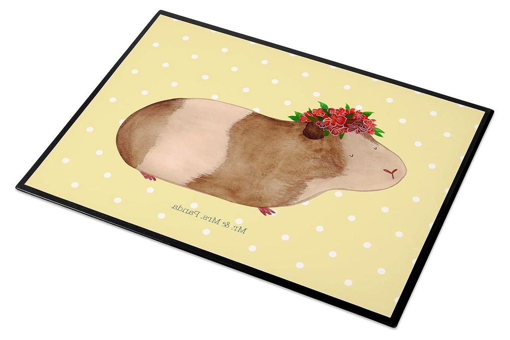 tischpad Meerschweinchen Weisheit - Geschenk, schreibtischunterlage, arbeitsunterlage, Wunderland, Motivation, Wunder, Schreibunterlage, Lustige Sp...
