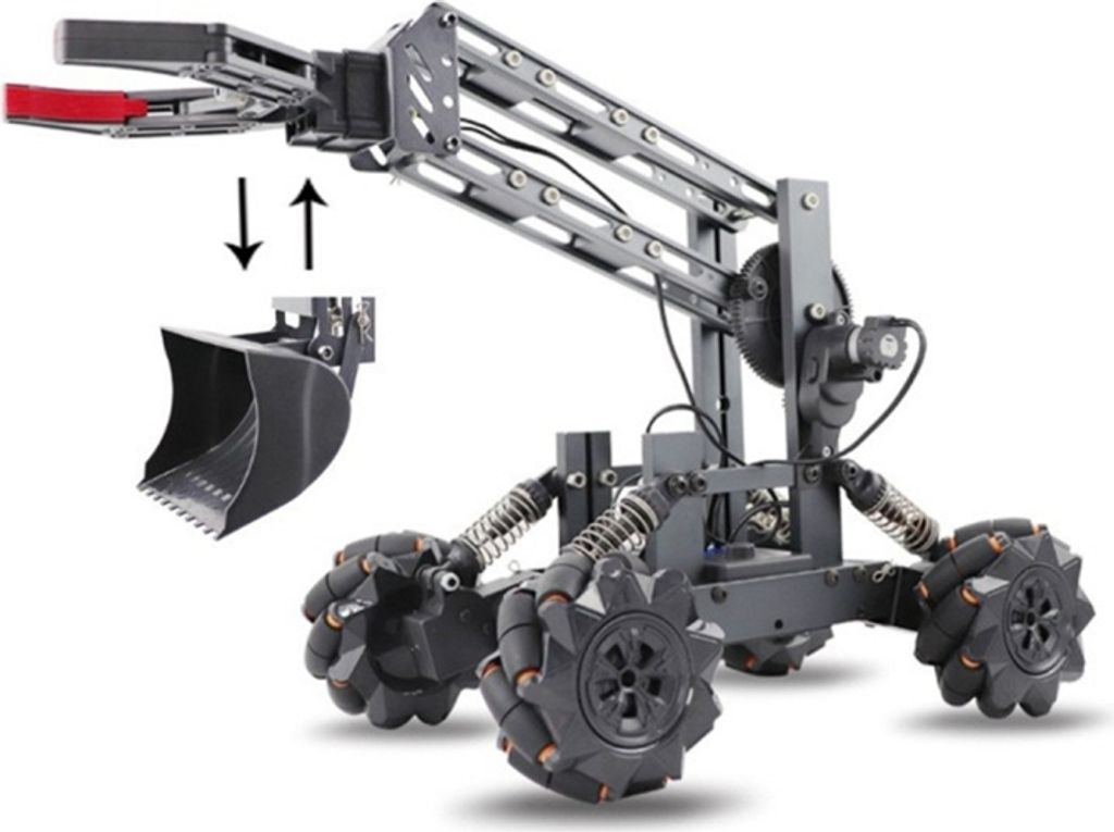 JJR/C JK03 2 in 1 Alloy Remote Control Engineering Auto Excavator