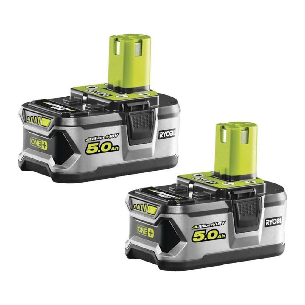 Ryobi One+ Akku 2xPack 5.0Ah Lithium Baterrie Intelli Cell Produktbild 
