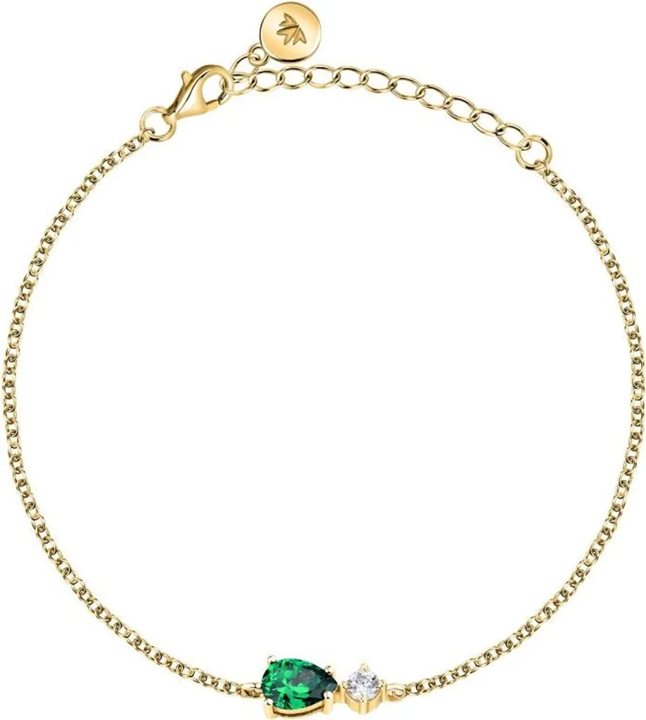 Bracelet plaqué or femme pour mariage et soirée avec pierres Zirconia