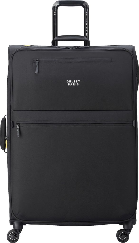 DELSEY PARIS Maubert 2.0 4 Double Rolls Expandable Trolley 79 Black schwarz 80cm