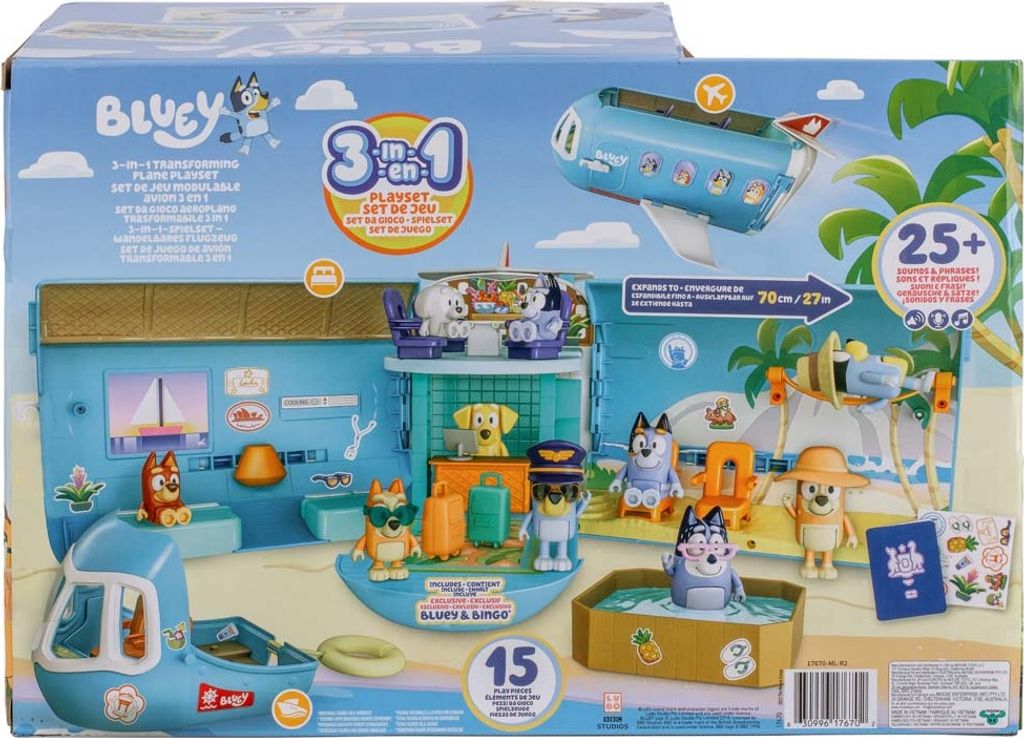 Moose Tm Toys Bluey 3v1 Lietadlo herná sada Obrázok produktu 3
