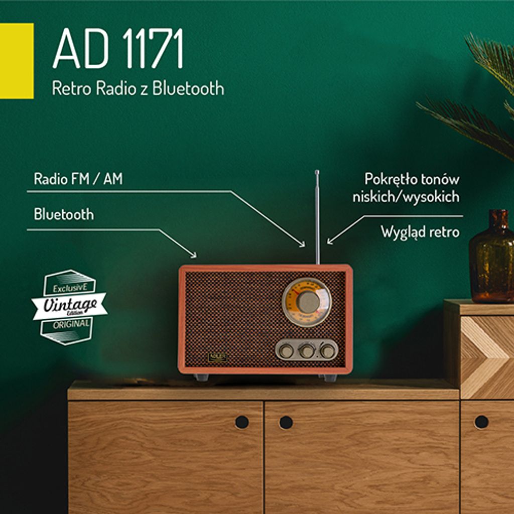 Retro rádio s Bluetooth Obrázok produktu 14