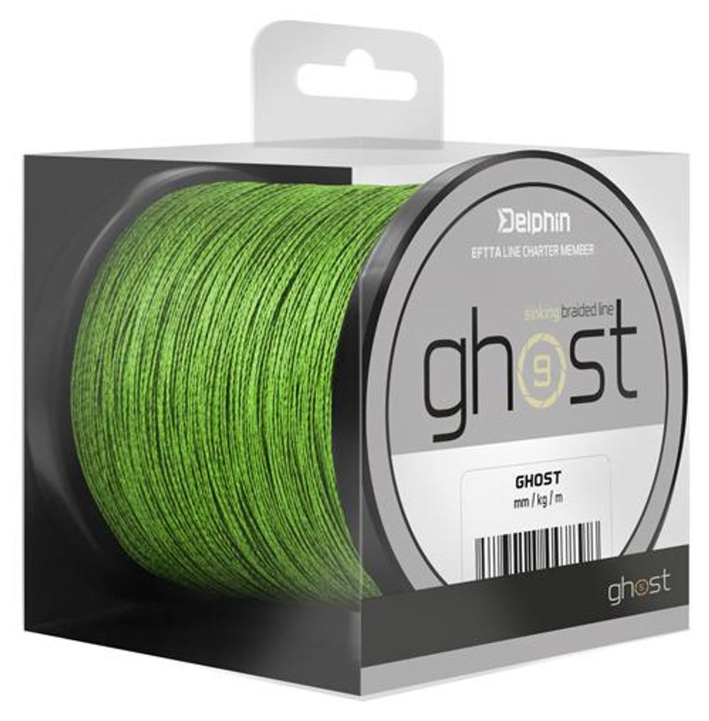 DELPHIN GHOST 8+1, 600m, 0,23mm, 13,6kg / 29,98lbs, verde, Immagine del prodotto 