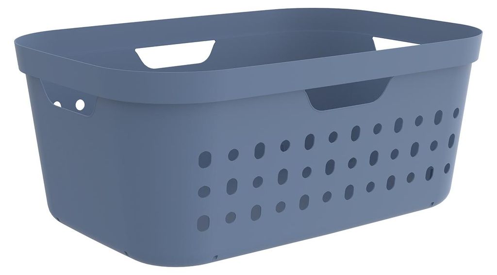 Rotho Wäschekorb Jona 39 l blau Produktbild 