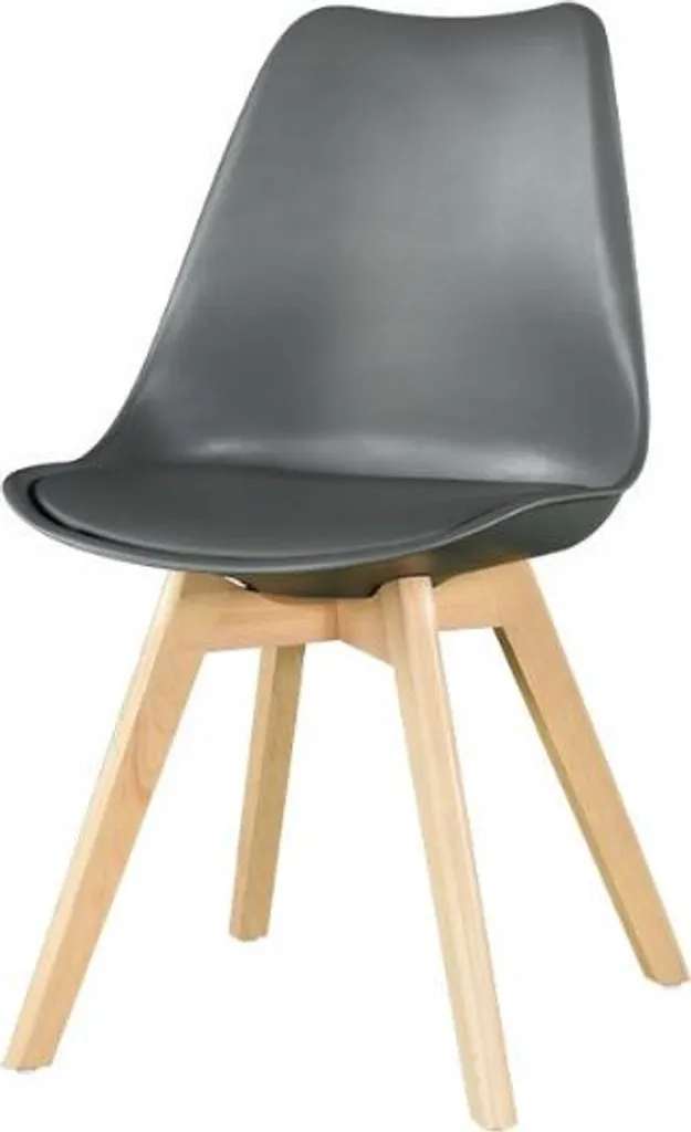 Ekspand Chaise DSW SKY-92 Grise Rembourrée Design Scandinave Moderne