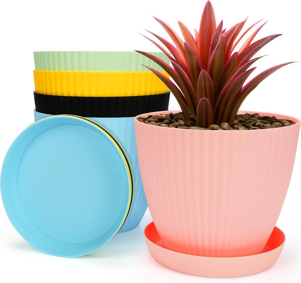 BELLE VOUS 5X Blumentopf für Zimmerpflanzen - Ø 14 cm Produktbild 