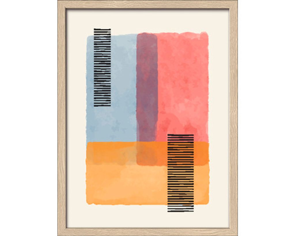 Gerahmtes Bild Graphic Surfaces II 33x43 cm