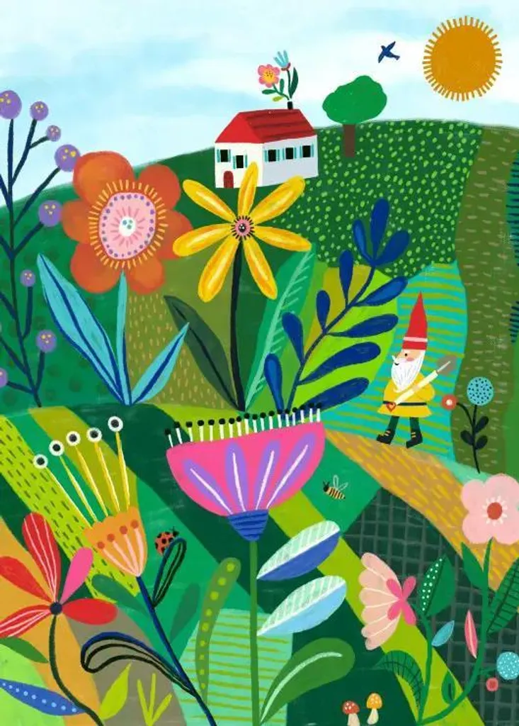 Puzzle 500 pièces Jardin capricieux Pieces & Peace - Jeu de détente chic
