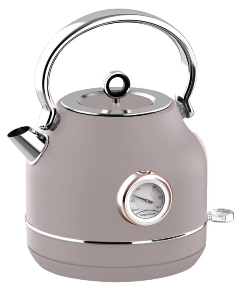Berlinger Haus Wasserkocher BH-9514 1,7L mit Thermometer taupe