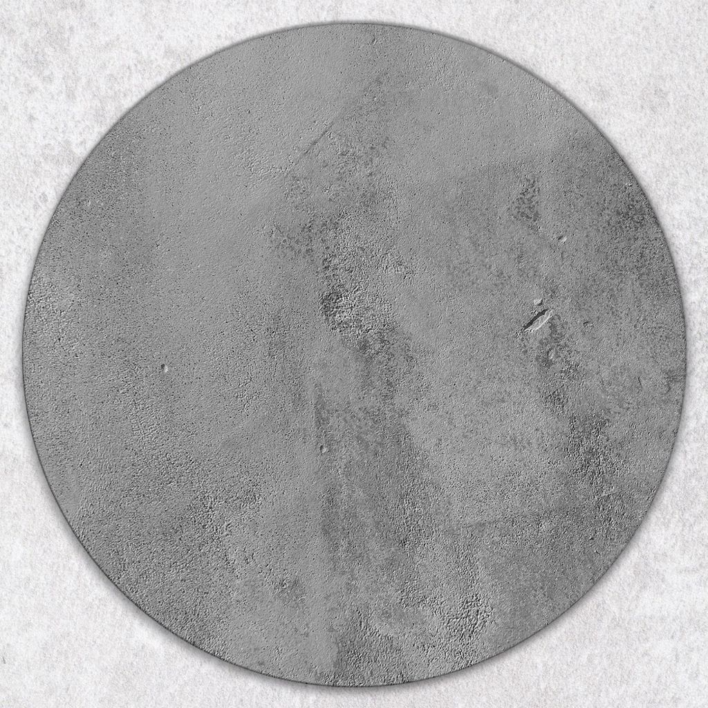 Glas-Herdabdeckplatten Glaskeramikkochfeld-Abdeckung Spritzschutz Glas Runden Schneidebrett fi40 cm - Beton Textur